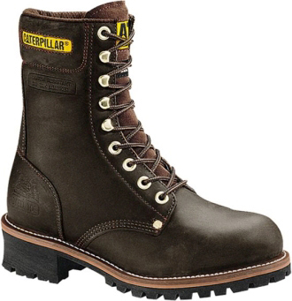 Men's Caterpillar 9" Steel Toe Logger Work Boot CAT-P88034