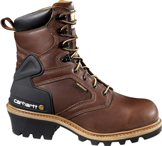 Men's Carhartt 8" Steel Toe WP Logger Work Boot CML8220