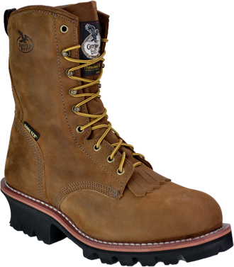 Men's Georgia Boot 8" Steel Toe WP/Insulated Logger Work Boot GE9382