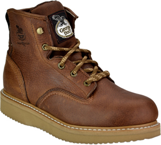 wedge steel toe work boots