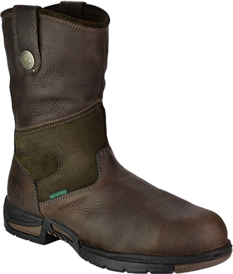 Men's Georgia Boot 10" Steel Toe WP Wellington Work Boot GE4313(10.5 Wide Only)