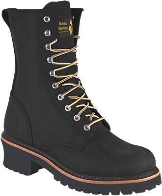 Men's Golden Retriever 9" Steel Toe Logger Work Boot GR9085