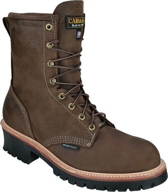 Men's Carolina 8" Steel Toe WP Logger Work Boot (U.S.A.) CA1919