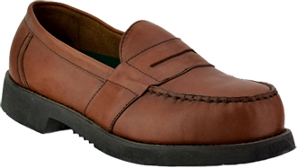 Men's Florsheim Steel Toe Slip-On Penny Loafer Work Shoe F985