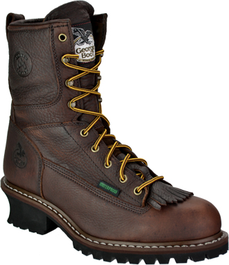 Men's Georgia Boot 8" Steel Toe WP Logger Work Boot GE7313