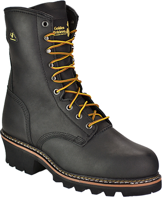 Men's Golden Retriever 9" Steel Toe WP Logger Work Boot GR9097