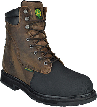 Men's John Deere 8" Flame Resistant Composite Toe Metguard Work Boot JD8370