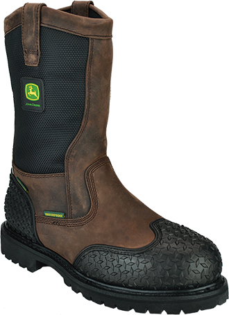 Men's John Deere 12" Steel Toe WP/Insulated Metguard Miner Wellington Work Boot JD9311