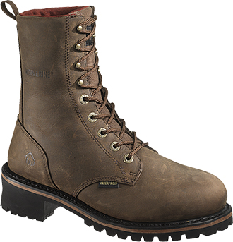 Men's Wolverine 8" Steel Toe WP/Insulated Logger Work Boot W10137