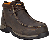 Men's Ariat 4.5" Composite Toe WP Metal Free Moc Toe Chukka Work Boot 10024956