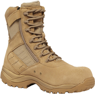 Men's Tactical Research 8" Composite Toe Side-Zipper Metal Free Boot TR336ZCT
