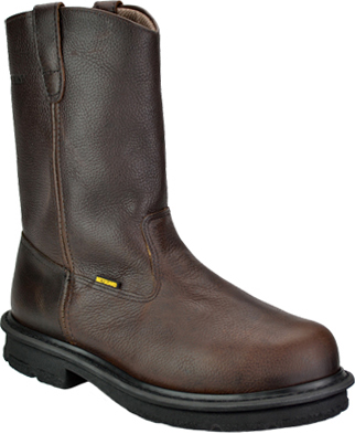 Men's Wolverine 10" Steel Toe Wellington Metguard Work Boot W01671