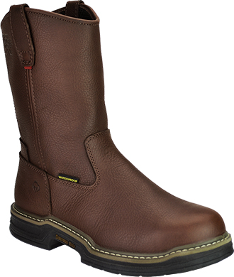 Men's Wolverine 10" Steel Toe WP Wellington Work Boot W04826
