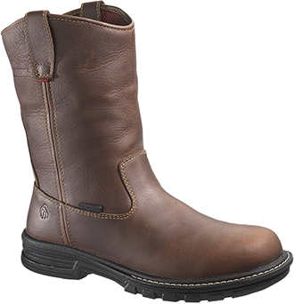 Men's Wolverine 10" Steel Toe WP Wellington Work Boot W02357