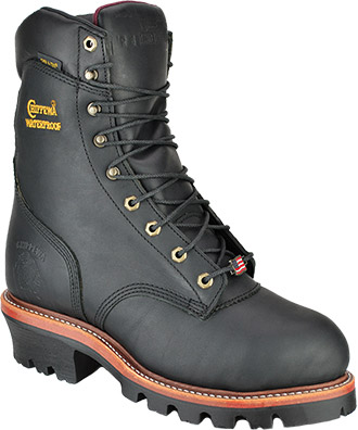 Men's Chippewa Boots 9" Steel Toe WP/Insulated Logger Work Boot (U.S.A. Built) 25410 - 9 EEE