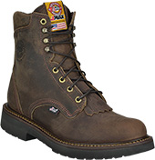 Men's Justin Original 8" Steel Toe Work Boot (U.S.A. Built) 445