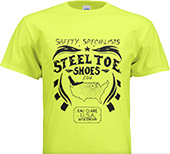 Steel-Toe-Shoes.com Short Sleeve T-Shirt (Safety Green)