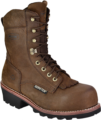 Men's Wolverine 8" Steel Toe WP/Insulated Logger Work Boot W05523