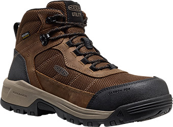 KEEN Mens Work Boots‎ Waterproof Steel Toe Safety Shoe Size 10.5D Brown keen-1015401-p_01.jpg?optimize  main image 2