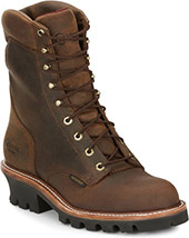 Men's Chippewa Boots 9" Steel Toe WP Logger Work Boot 59407