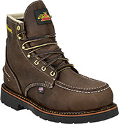 Men's Thorogood 6" Steel Toe WP Moc Toe Work Boot (U.S.A.) 804-3696-GWP706  with Leather Lace
