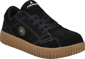 thumbnail image 2 of Airwalk Arena Composite Toe EH Work Shoes – Men’s Black Leather, Electrical Hazard Rated, AW6402 2 of 3