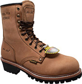 Men's AdTec 9" Steel Toe WP Logger Work Boot 1740WP