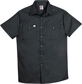 Product: Men's Big Bill Premium Short-Sleeve Work Shirt with Button-Front Closure 137-BLK