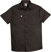 Product: Men's Big Bill Premium Short-Sleeve Work Shirt with Button-Front Closure 137-BRN