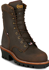 Product: Men's Chippewa Boots 9" Steel Toe WP/Insulated Super Logger Work Boot (U.S.A.) SL5405