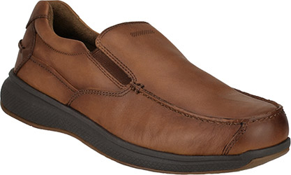 mens brown slip resistant dress shoes World's Most Comfortable Grizzly Brown Slip-On Dress Shoe, 9.5 / Standard