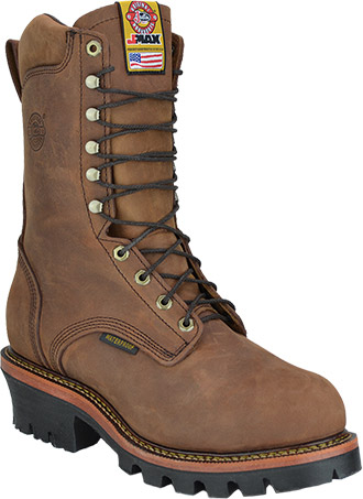 justin logger work boots