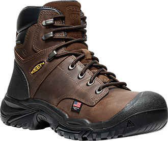 KEEN Utility American Built Men\'s Dark Brown work boots. Keen Dry Waterproof American Built | KEEN Footwear main image 3