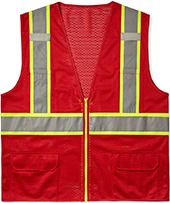 MAX Apparel Hi-Viz Deluxe Safety Volunteer Vest MAX432