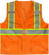 MAX Apparel Hi-Viz Class 2 Deluxe 8 Pocket Vest MAX437