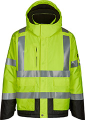 MAX Apparel High Visibility Class 3 Safety Green Parka MAX628