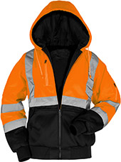 Product: MAX Apparel High Visibility Class 3 Safety Orange Thermal Lined Jacket MAX651