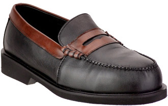 steel toe loafers mens