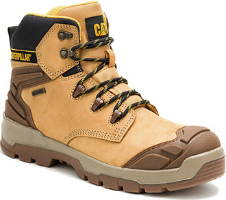 Caterpillar Brown Steel Toe WP Work Boots Caterpillar Men main image 4