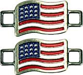 Product: Flag Lace Charms - One Pair