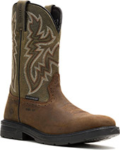 Men's Wolverine 10" Steel Toe WP Western Wellington Work Boot W251044